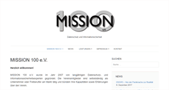 Desktop Screenshot of mission100.org