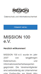 Mobile Screenshot of mission100.org