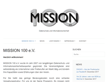 Tablet Screenshot of mission100.org